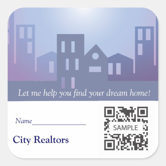 Sticker Template City Realtors (Front)
