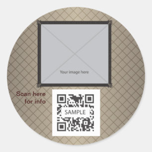 Sticker Template Generic Brown