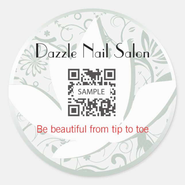 Sticker Template Nail Salon (Front)