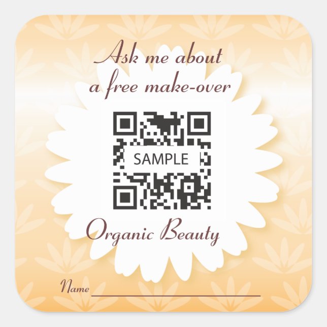 Sticker Template Organic Beauty (Front)