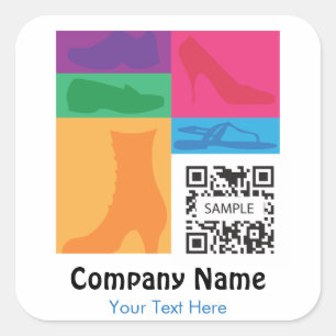 Sticker Template Retail Shoes