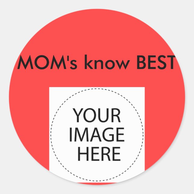 Sticker Template The MUSEUM Zazzle Gifts (Front)