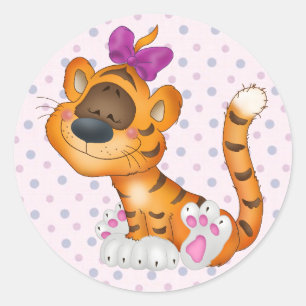Sticker/Tiger Classic Round Sticker
