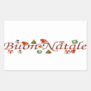 STICKER TO SAY **MERRY CHRISTMAS** "ITALIAN STYLE"