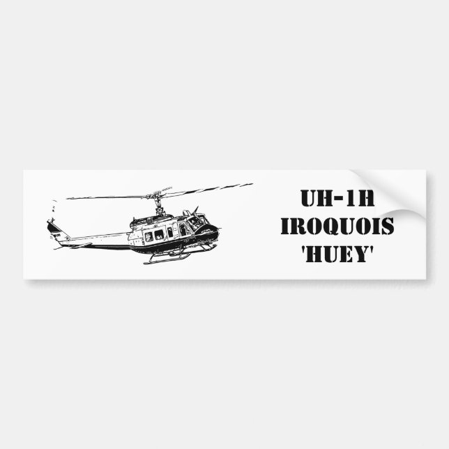 Sticker UH-1H Iroquois Helicopter (Front)
