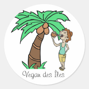Sticker Vegan of the islands
