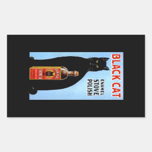 Sticker Vintage Advertising Black Cat Stove Polish