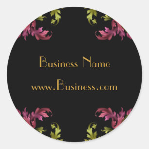 Sticker Vintage black gold and pink