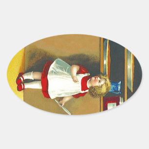 Sticker Vintage Holiday Baking Pie Apron Kitchen