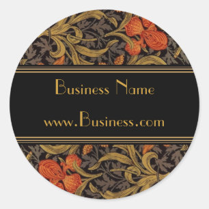 Sticker Vintage Print William Morris Black