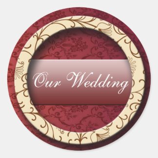 sticker_wedd_ring classic round sticker