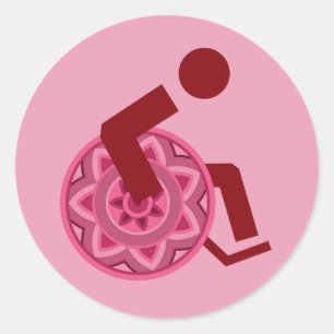 STICKER WHEELCHAIR DIFFERENT ABLE PEOPLE