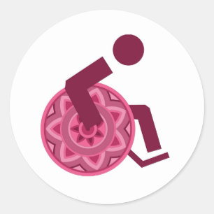STICKER WHEELCHAIR DIFFERENT ABLE PEOPLE