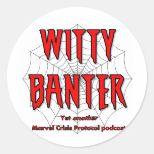 Sticker, white circle classic round sticker
