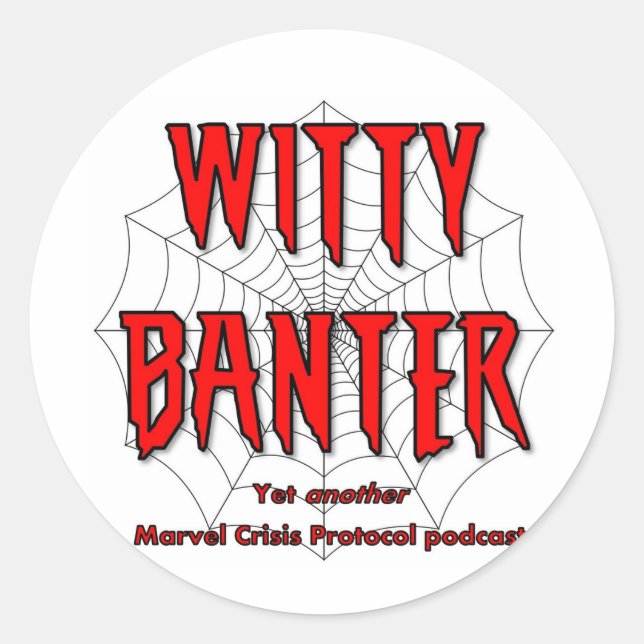 Sticker, white circle classic round sticker (Front)