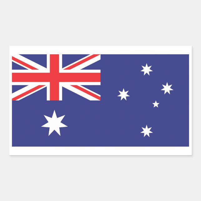 Sticker wirth Australian National Flag  (Front)