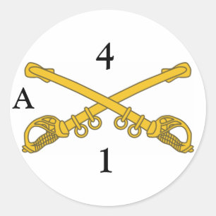 Sticker with  4cav insignia, 4, 1, A
