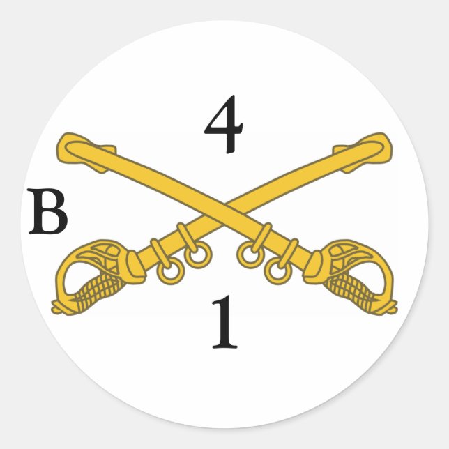 Sticker with 4cav insignia, 4, 1, B (Front)