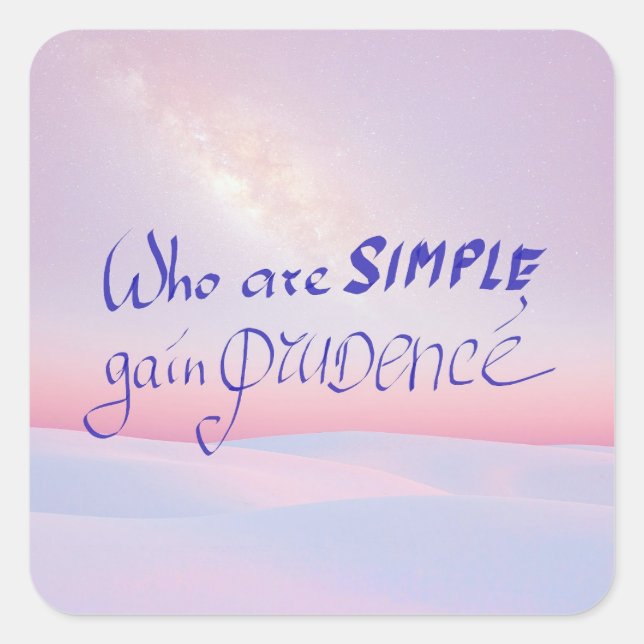 Sticker with a Bible quote (Front)