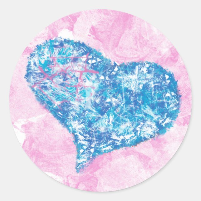 Sticker with a lovely heart (Front)