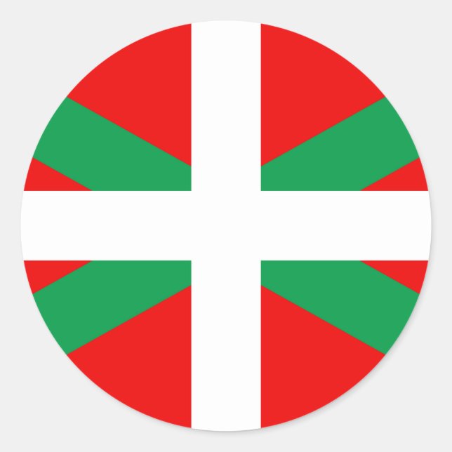 Sticker with Basque Flag "Ikkurina" (Front)