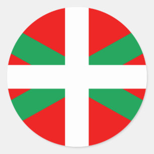 Sticker with Basque Flag "Ikkurina"
