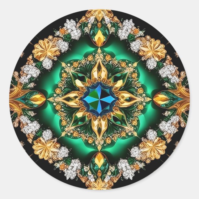 Sticker with Brazilian Colours Design (Front)