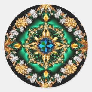 Sticker with Brazilian Colours Design