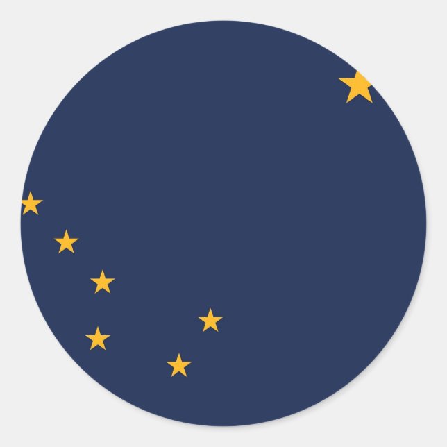 Sticker with Flag of Alaska (Front)