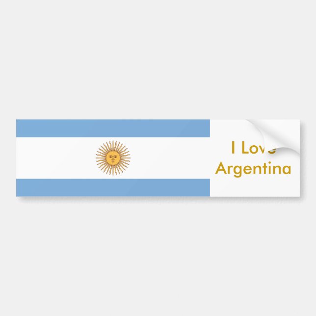 Sticker with Flag of Argentina (Front)
