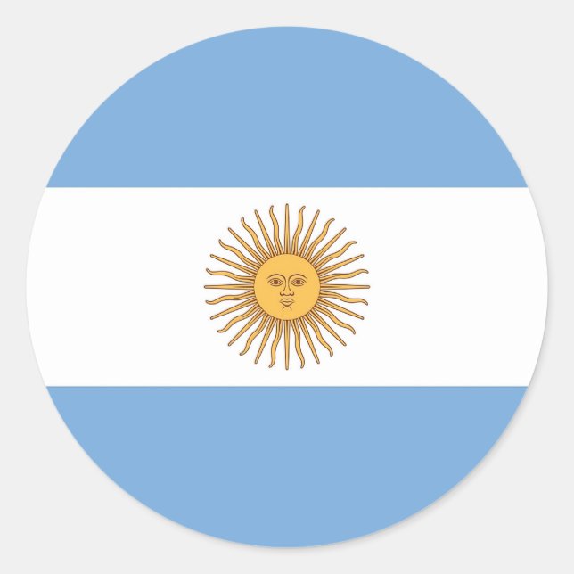 Sticker with Flag of Argentina (Front)