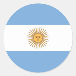 Sticker with Flag of Argentina