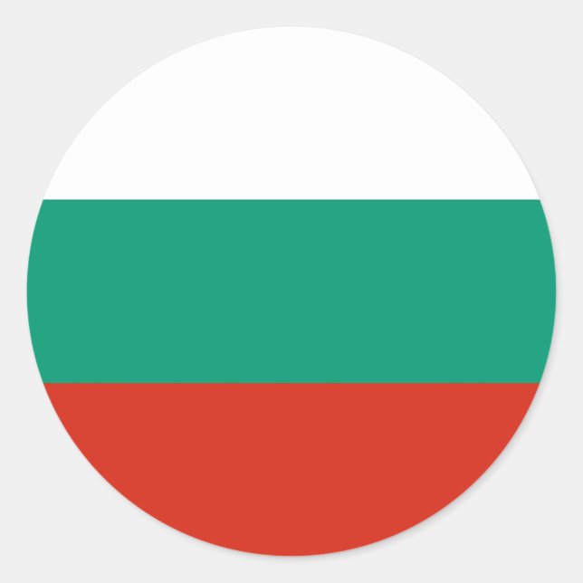 Sticker with Flag of Bulgaria (Front)