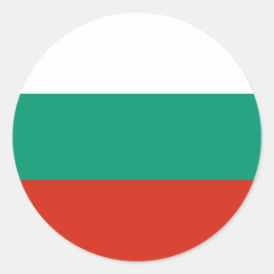Sticker with Flag of Bulgaria