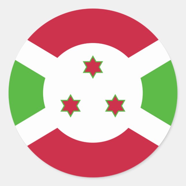 Sticker with Flag of Burundi (Front)