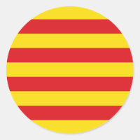 Sticker with Flag of Catalonia