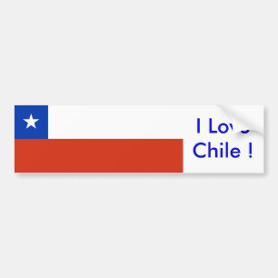 Sticker with Flag of Chile