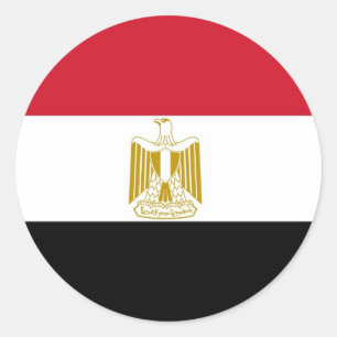 Sticker with Flag of Egypt