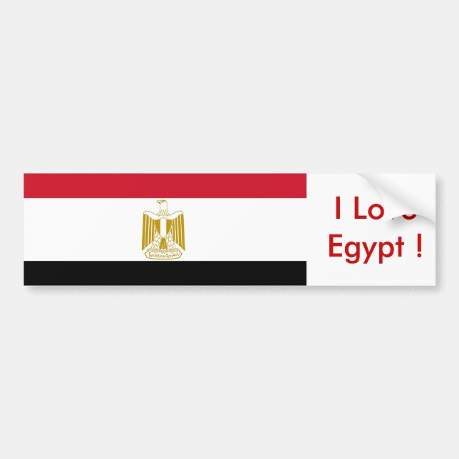 Sticker with Flag of Egypt (Front)