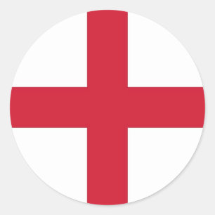 Sticker with Flag of England