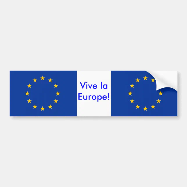 Sticker with Flag of European Union | Zazzle