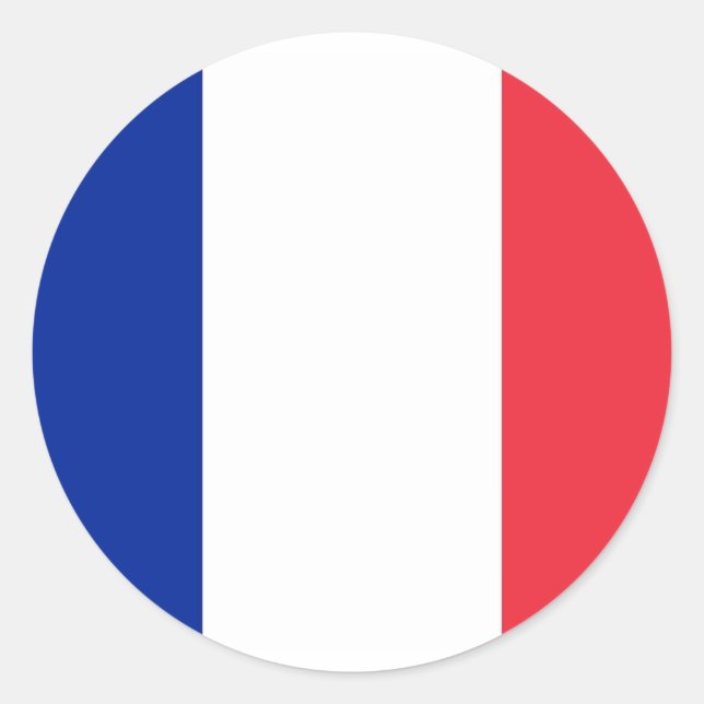 Sticker with Flag of France (Front)