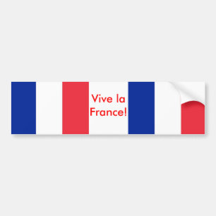 Sticker with Flag of France
