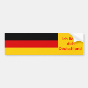 Sticker with Flag of Germany