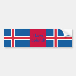 Sticker with Flag of Iceland