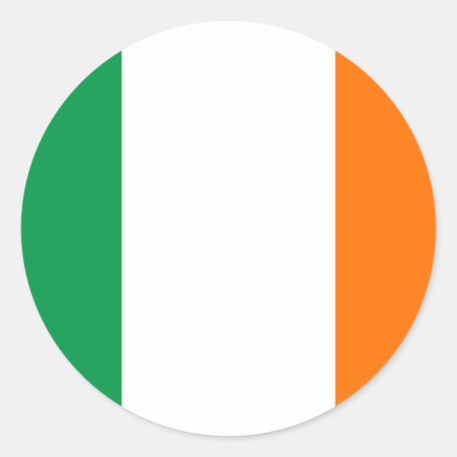 Sticker with Flag of Ireland (Front)