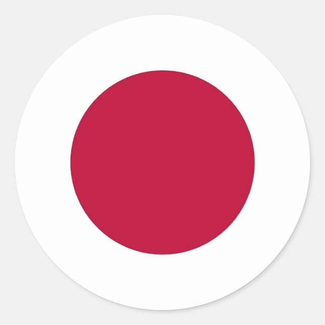 Sticker with Flag of Japan (Front)