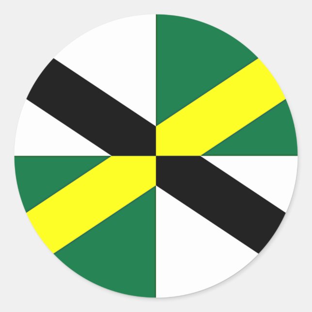 Sticker with Flag of Monterey, California, USA (Front)