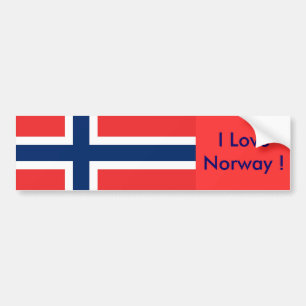 Sticker with Flag of Norway