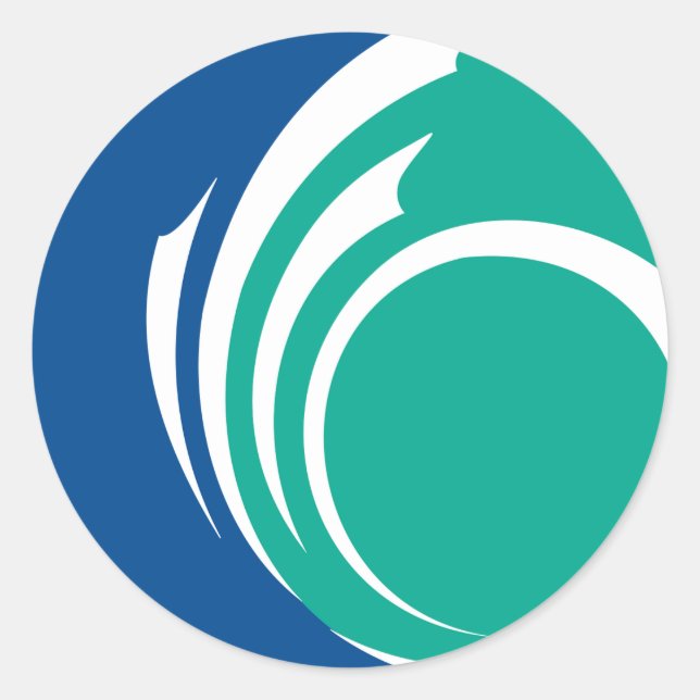 Sticker with Flag of Ottawa, Canada (Front)